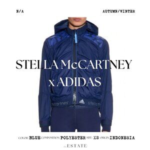 STELLA McCARTNEY x ADIDAS Blue Polyester Hooded Windbreaker Jacket